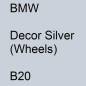 Preview: BMW, Decor Silver (Wheels), B20.